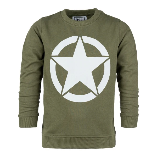 Kinder sweater - U.S Allied star - Groen
