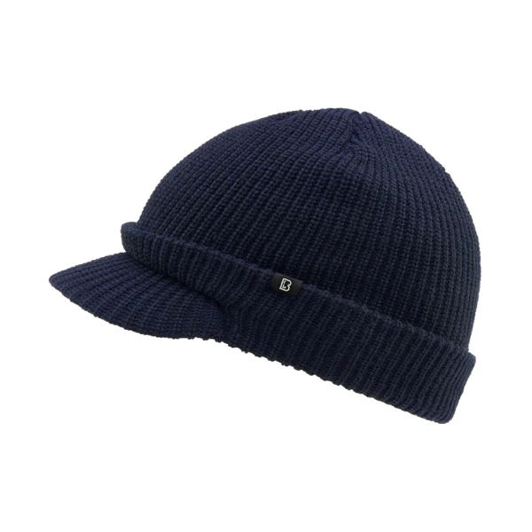 Brandit Jeepcap - Unisex - Grof gebreid - Muts met klep | Meerdere kleuren - Navy Blue