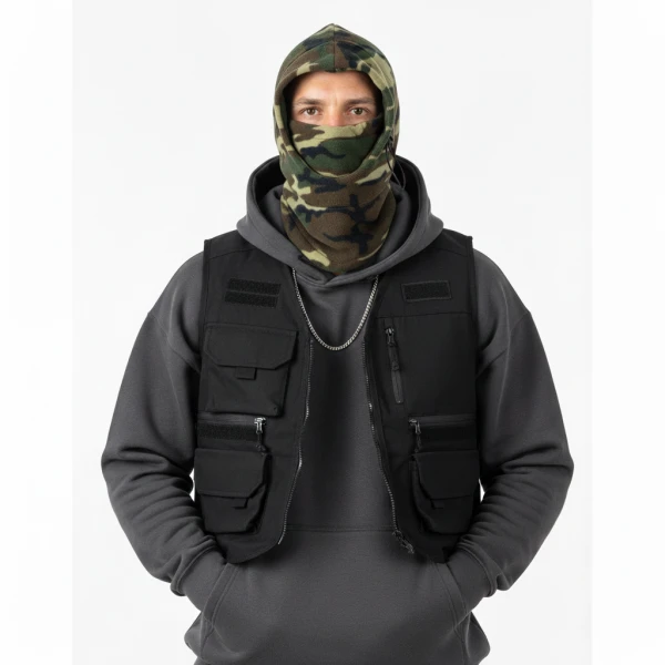 Fleece Polar Winter Bivakmuts - Tactische Sjaal & Muts