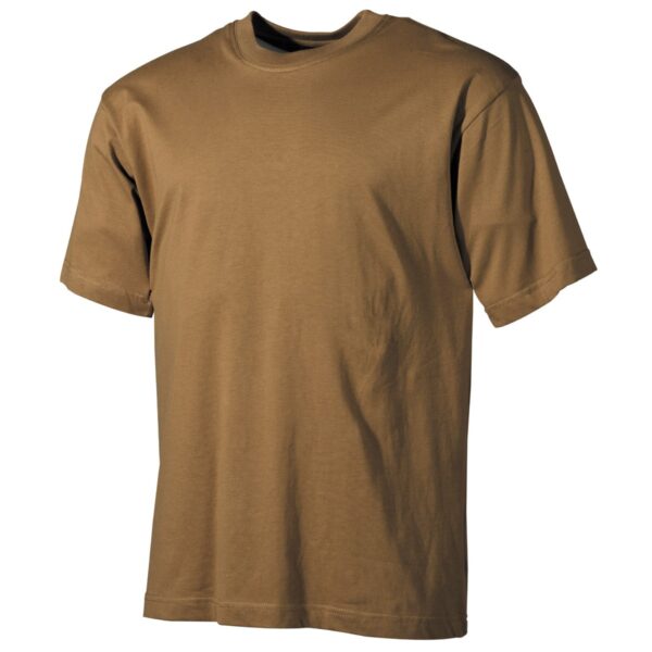 T-shirt Basic - Ronde hals | Regular fit - Wijde mouwen | MFH | Meerdere kleuren | Tot 6XL - Coyote, XL