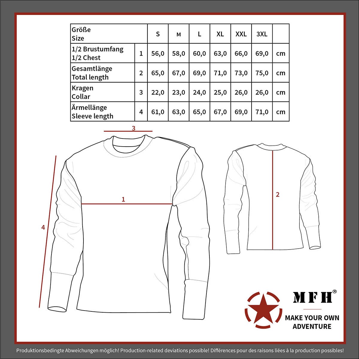 Schipperstrui met Rits | MFH | Meerdere kleuren - Afbeelding 7