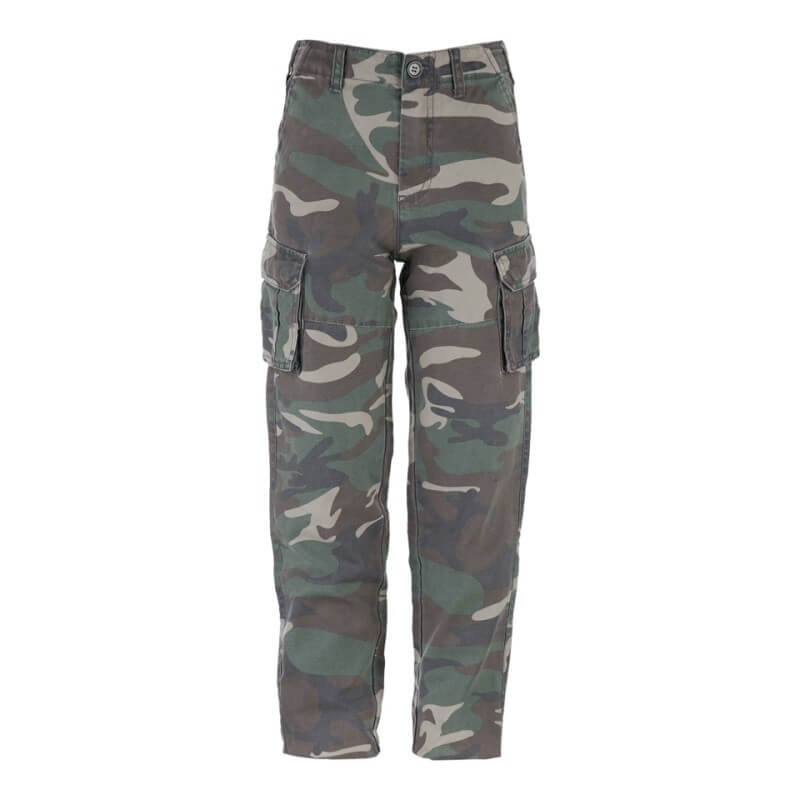 Kinder cargo broek Stonewashed - Woodland