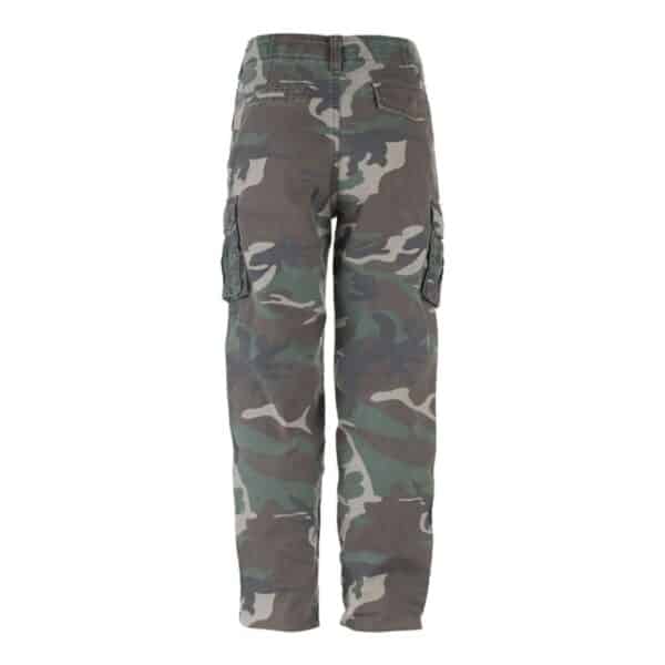 Kinder cargo broek Stonewashed - Woodland
