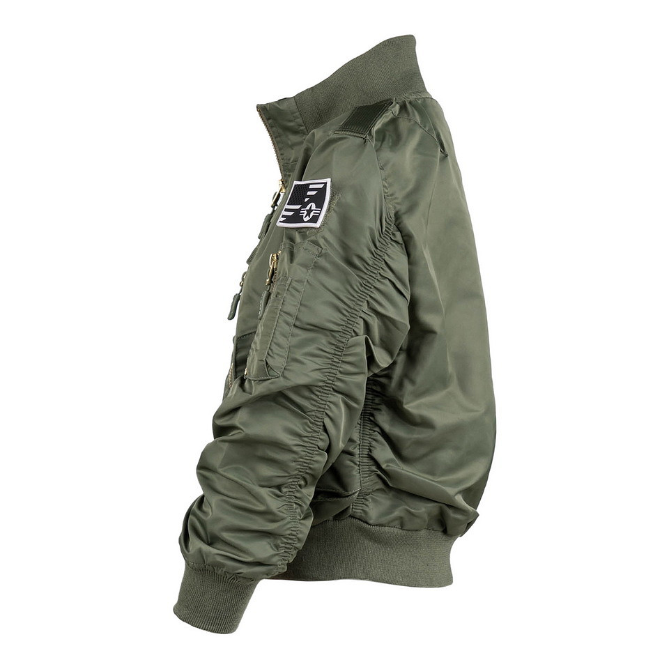 Kinder F-35 Flight Jacket | Groen | Fostex Garments - Afbeelding 3