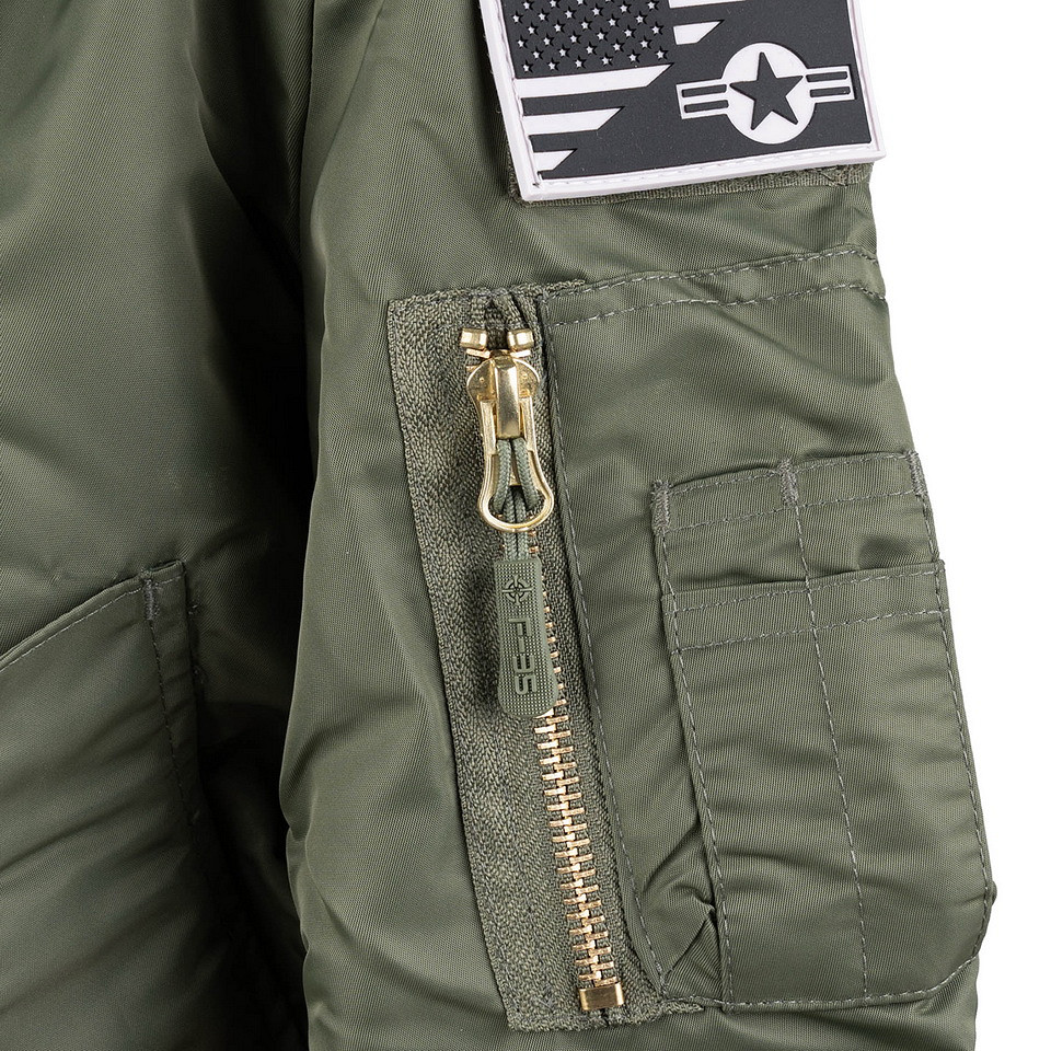 Kinder F-35 Flight Jacket | Groen | Fostex Garments - Afbeelding 6