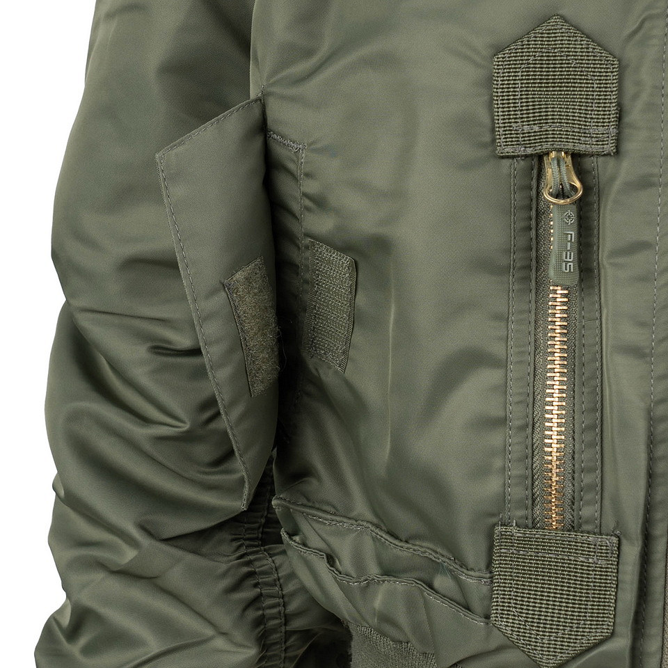 Kinder F-35 Flight Jacket | Groen | Fostex Garments - Afbeelding 7