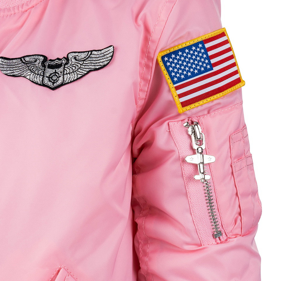 Kinder MA-1 Flight Jacket | Roze | Fostex Garments - Afbeelding 2