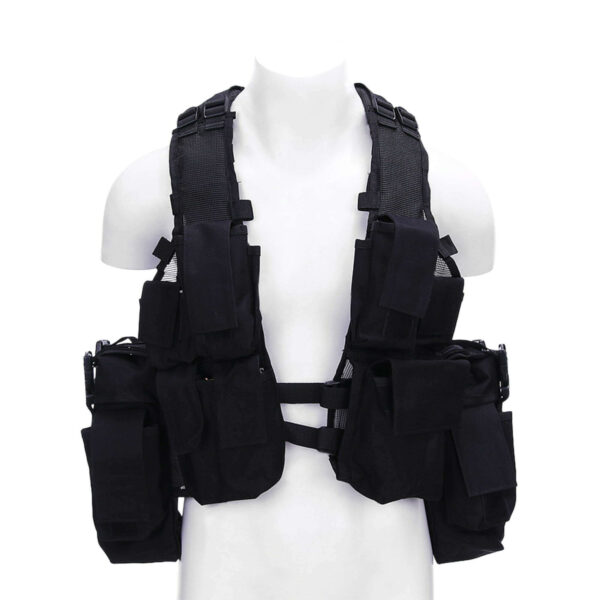 Tactical vest. Diverse kleuren - Zwart