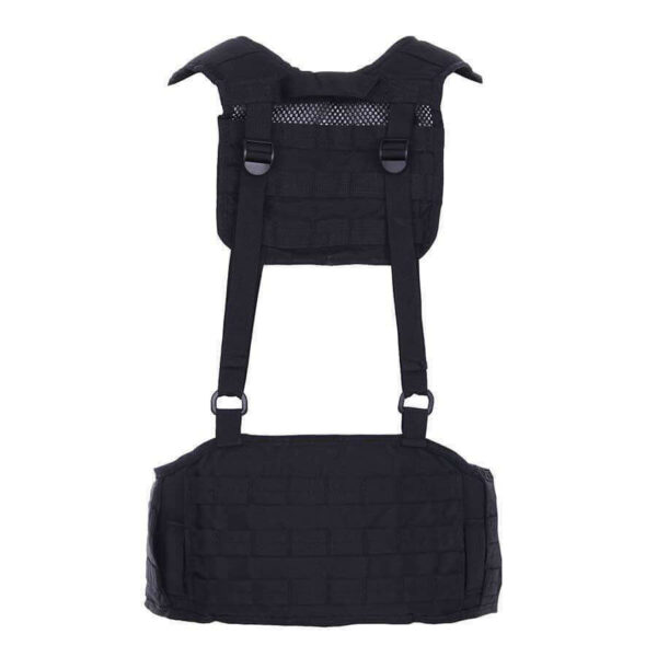 Tactical belt with harnas. Diverse kleuren - Zwart