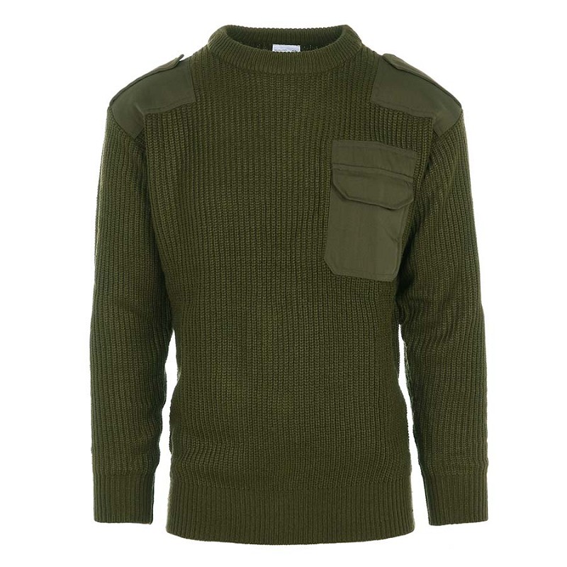 Outdoor Commando Trui | Acryl | Groen - XL, Groen