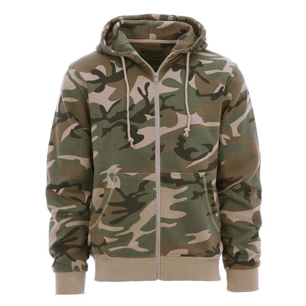 Hoodie met rits sluiting | Fostex Garments | Woodland