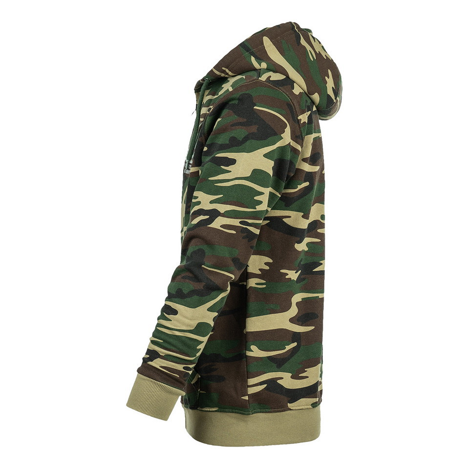 Hoodie met rits Allied Star-Willys jeep | Fostex Garments | Camo - Afbeelding 2