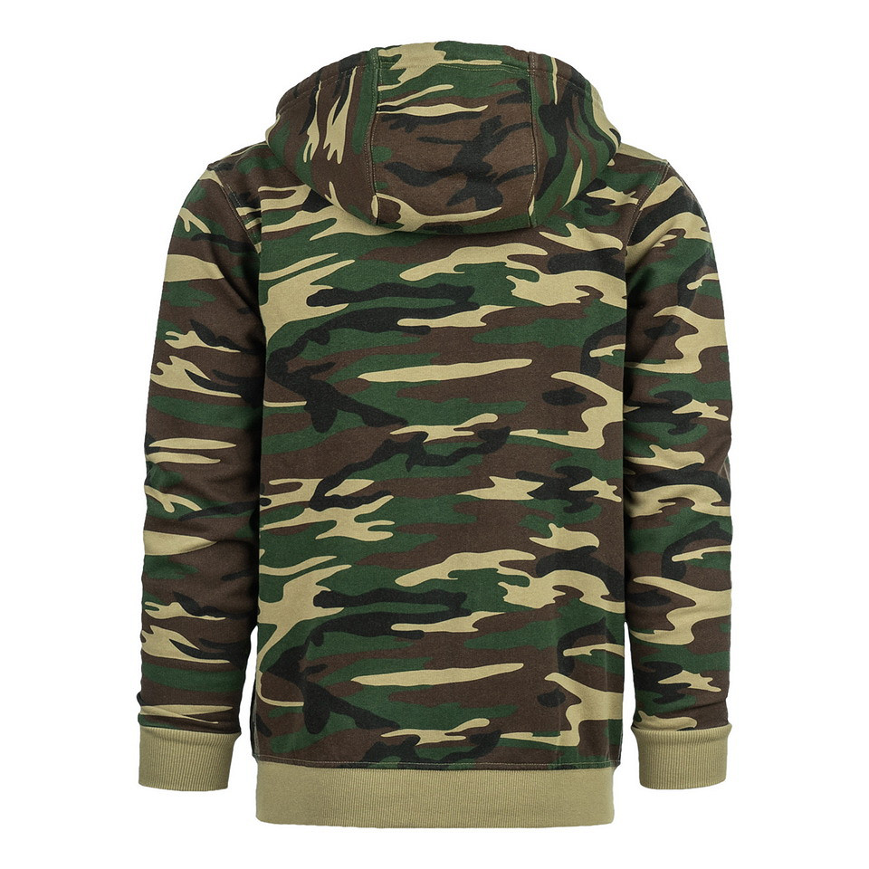 Hoodie met rits Allied Star-Willys jeep | Fostex Garments | Camo - Afbeelding 3