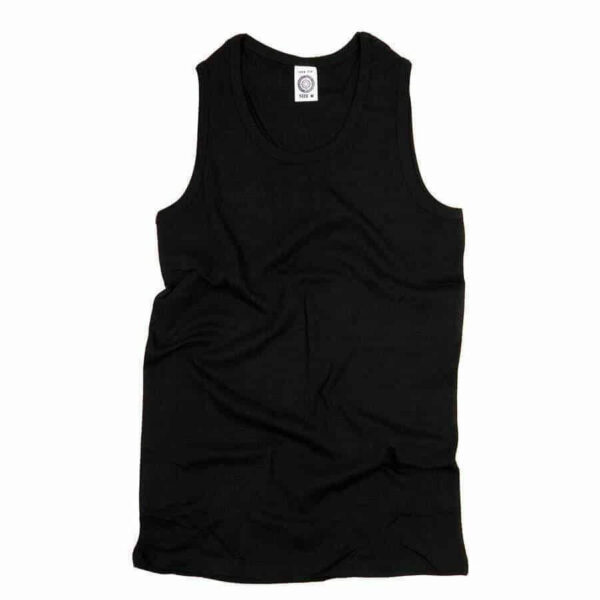 Singlet.. Diverse kleuren - S, Zwart