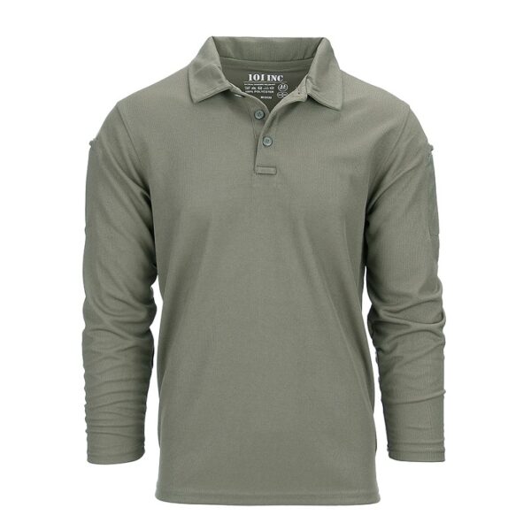 Tactical polo Quick Dry lange mouw. Diverse kleuren - XXXL, Groen