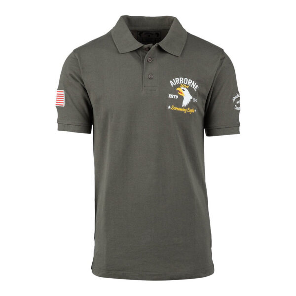 Polo 101st Airborne 'screaming eagles' | Groen | Fostex Garments