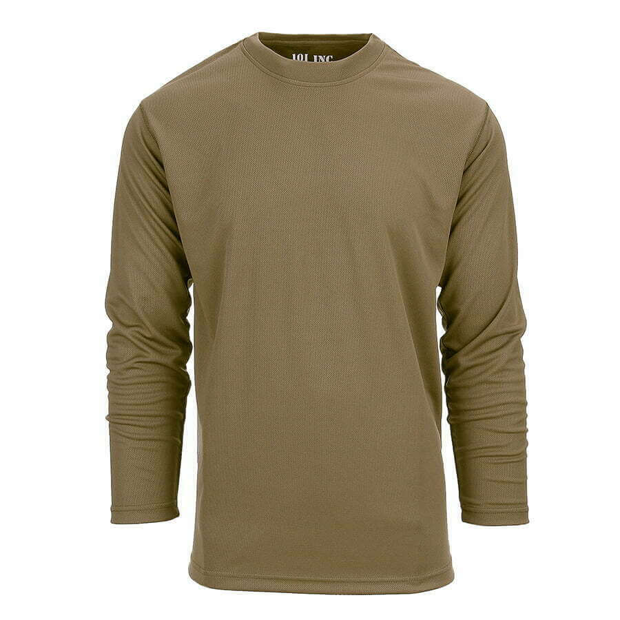 Tactical Longsleeve Quick Dry. Diverse kleuren - L, Coyote