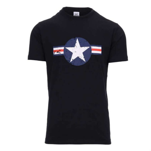 T-shirt WW2. Diverse kleuren - S, Zwart