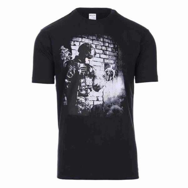T-shirt 101 INC soldier skull - XXXL, Zwart