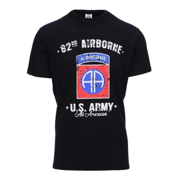 T-shirt U.S. Army 82nd Airborne - S, Zwart