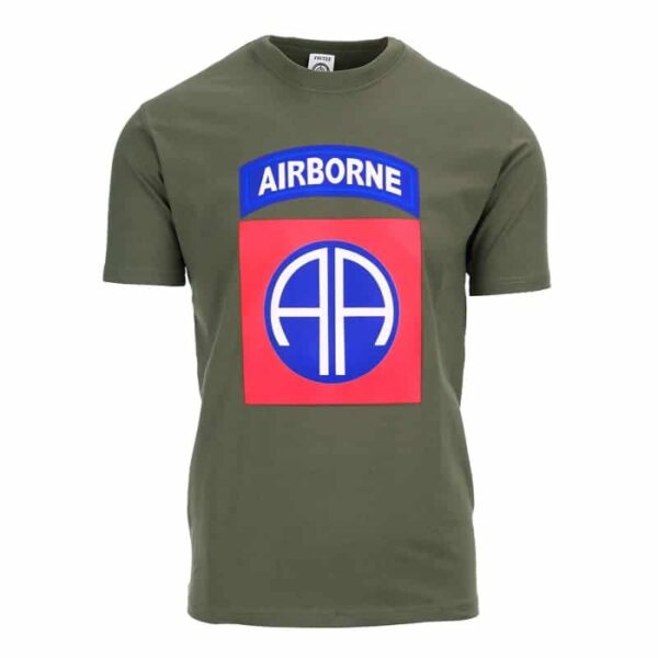 T-shirt 82nd Airborne big logo - XL, Groen