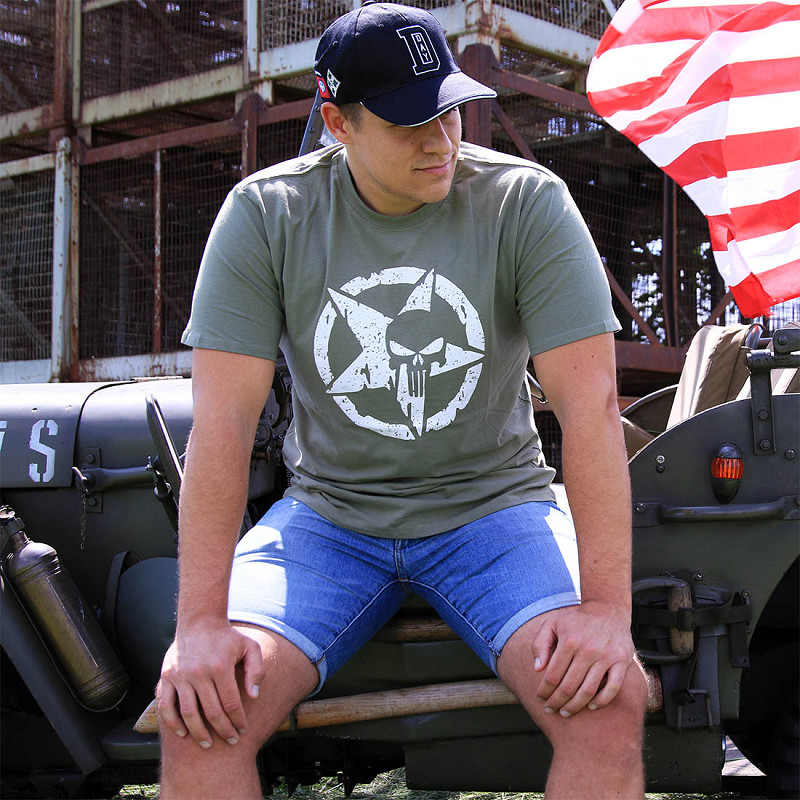 T-shirt Allied Star - Punisher | Fostex WWII Series - Afbeelding 2