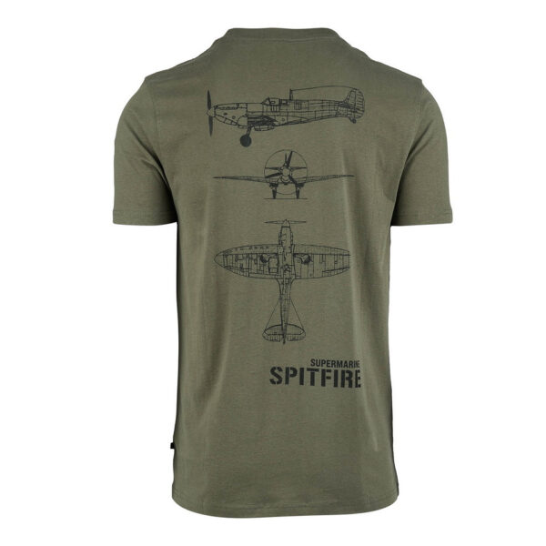 T-Shirt Spitfire Badge - Groen | Fostex Garments
