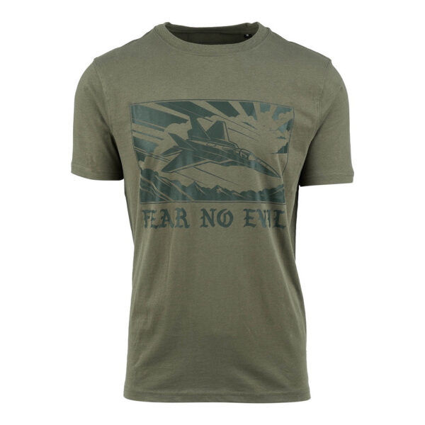 T-shirt Fear No Evil - Groen | Fostex Garments