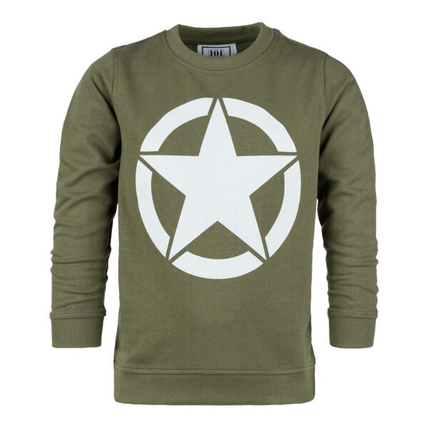 Kinder sweater - U.S Allied star - Groen