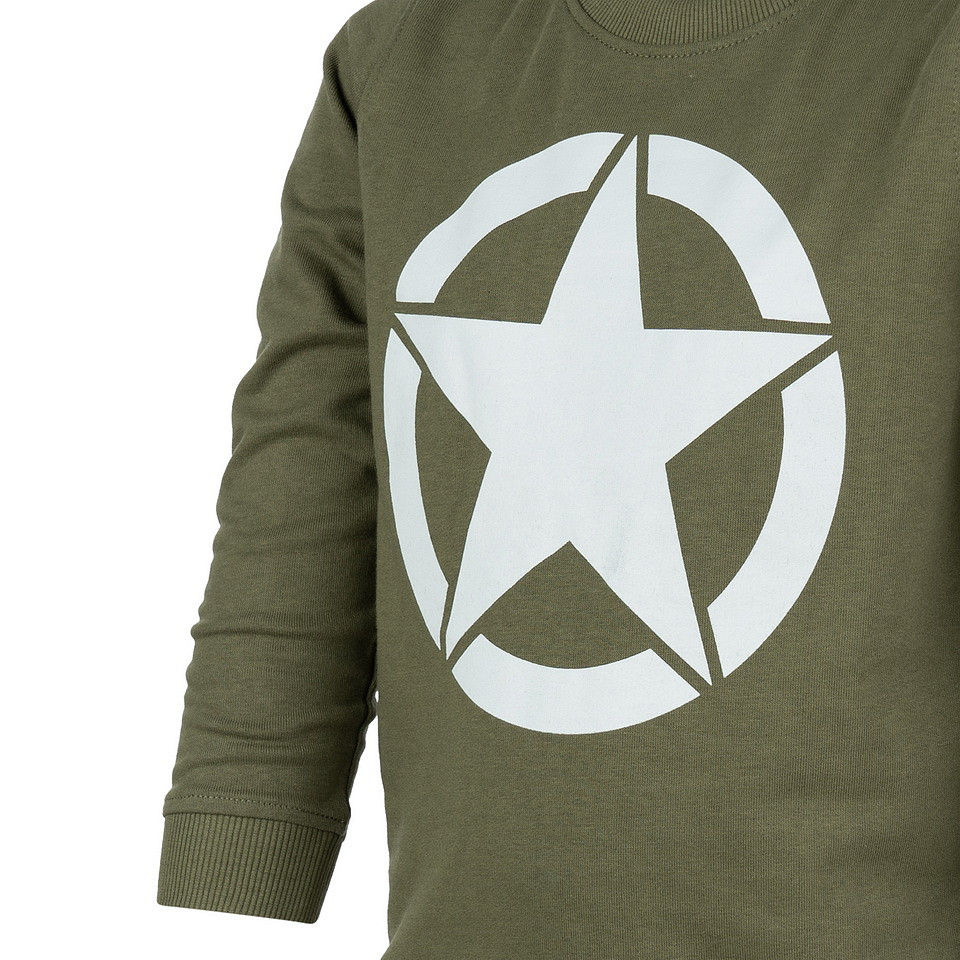 Kinder sweater - U.S Allied star - Groen - Afbeelding 3