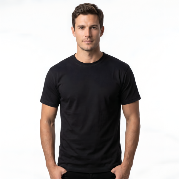 T-shirt Basic - Ronde hals | Regular fit - Wijde mouwen | MFH | Meerdere kleuren | Tot 6XL - Zwart, 6XL