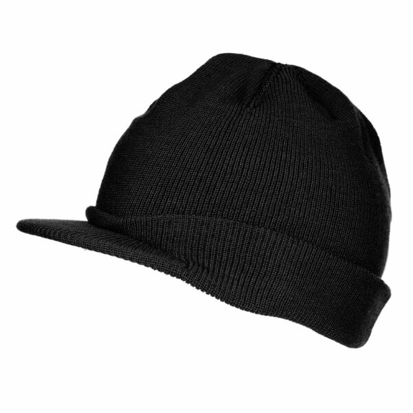 Jeepcap wol WWII. Diverse kleuren - Zwart