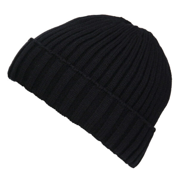 Beanie muts - Grof - Fleece voering - Unisex  Diverse kleuren - Zwart