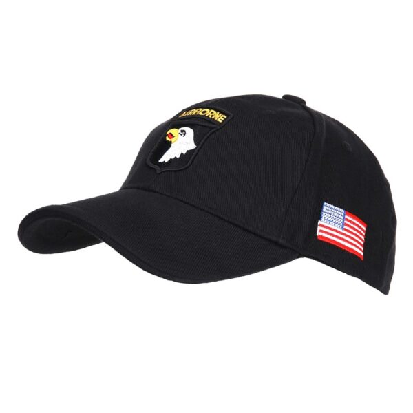 Baseball cap 101st airborne. Diverse kleuren - Zwart