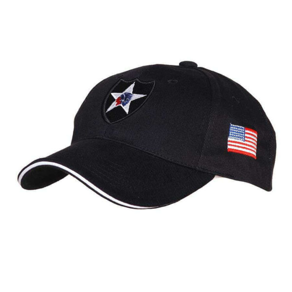 Baseball cap 2nd infantry. Diverse kleuren - Zwart