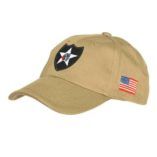 Baseball cap 2nd infantry. Diverse kleuren - Khaki
