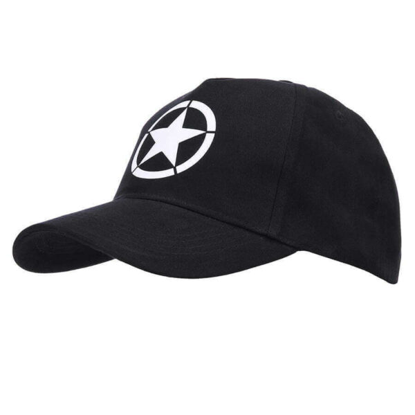 Baseball cap Allied Star WWII. Diverse kleuren - Zwart