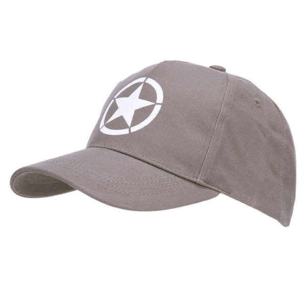 Baseball cap Allied Star WWII. Diverse kleuren - Grijs