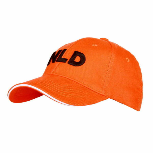 Baseball cap NLD van 100% katoen. Diverse kleuren - Oranje