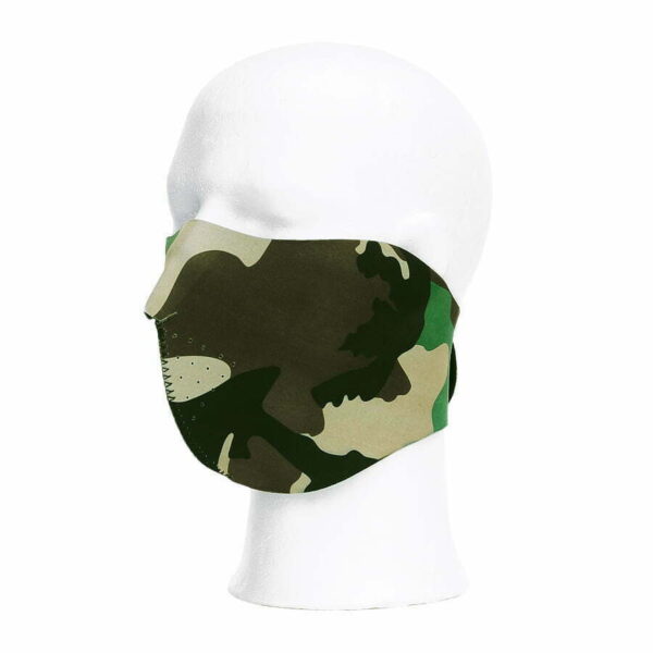 Biker mask half face camo. Diverse kleuren - Woodland