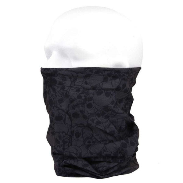 Tactical wrap met skull (Coolmax). Diverse kleuren - Zwart