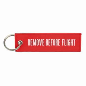 Sleutelhanger fijn geweven remove before flight #118