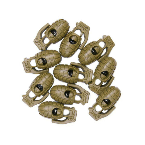 Tactical cord stopper handgranaat set 10 st. - Coyote