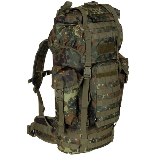 Outdoor Backpack rugzak - Combat 65L - MOLLE - Flecktarn