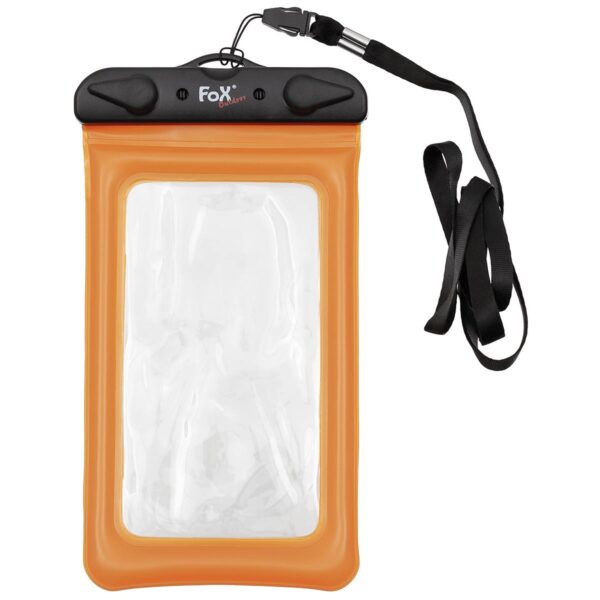 Smartphone hoesje - Telefoon hoes | Waterdicht | Oranje | Fox Outdoor