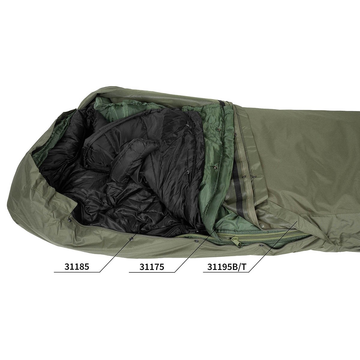 US Army Slaapzakovertrek - Modulair Systeem - 3-Laags Laminaat - Olijfgroen | MFH - Afbeelding 5