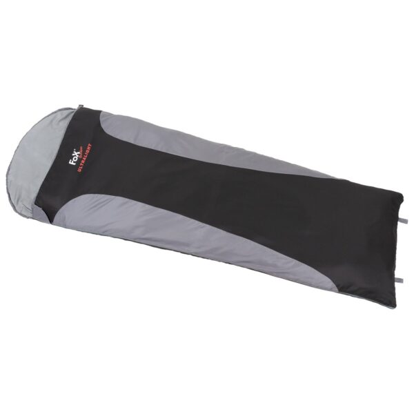 Ultralight Mummieslaapzak +11°C tot +21°C - Zwart-Grijs - Fox Outdoor