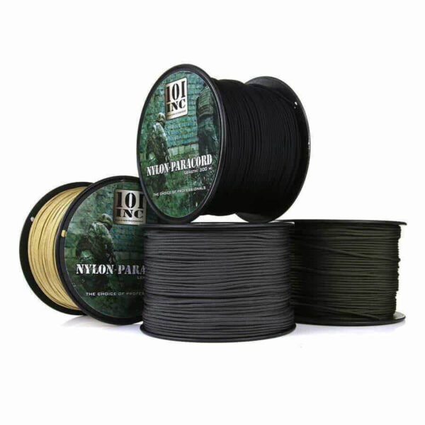 Paracord on roll 7 strings 300 mtr. Diverse kleuren - Zwart