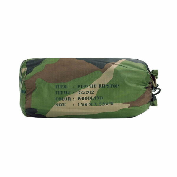 Poncho ripstop. Diverse kleuren - Woodland