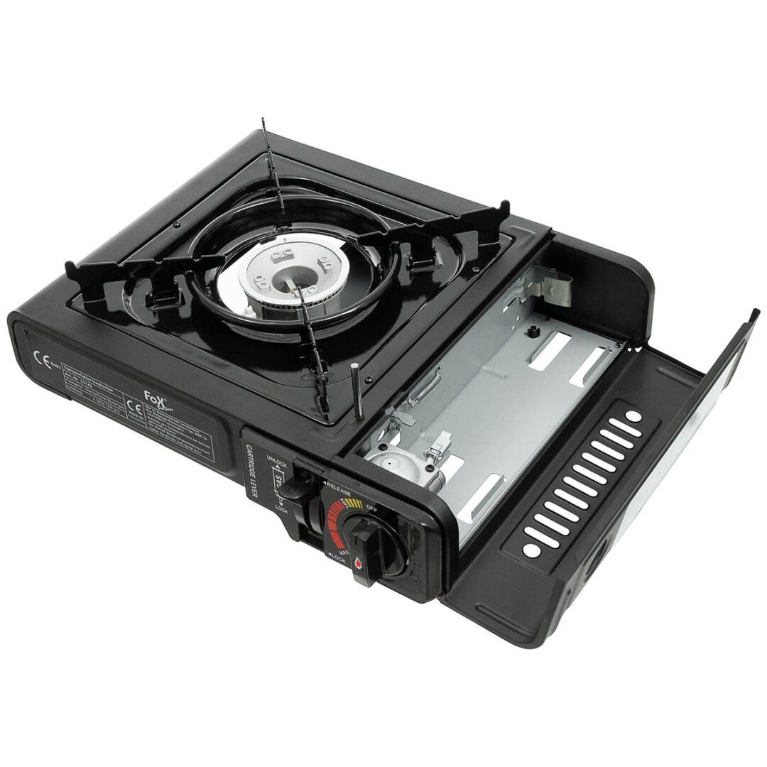 Camping Kookset met Piëzo-Ontsteking 2.4 kW en Opbergkoffer